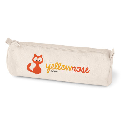 SCHOOLI. Estojo em 100 algodão canvas (290 g/m²) com design cilíndrico